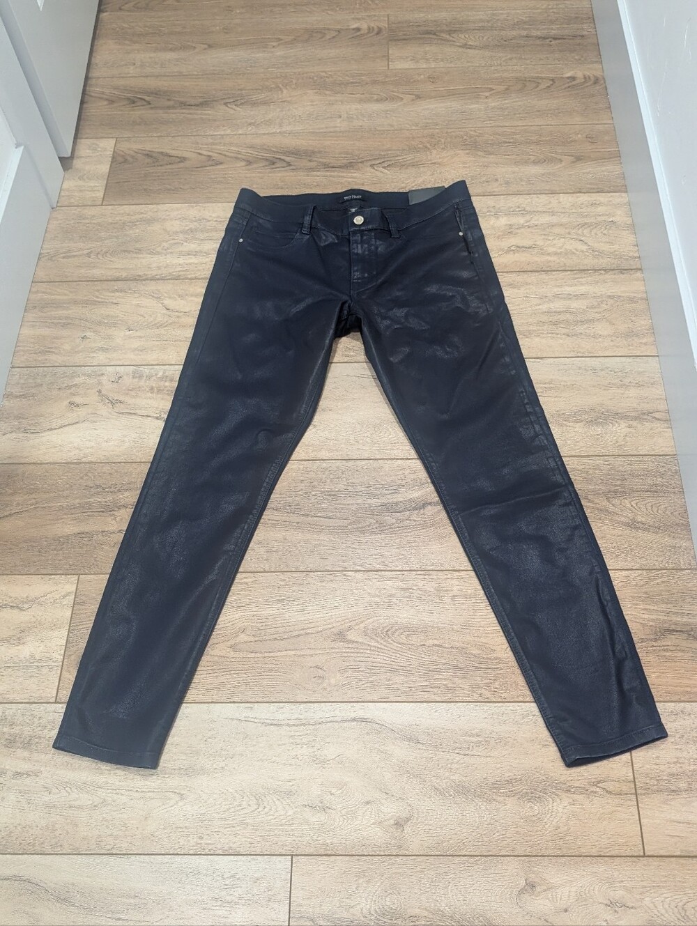Black Coated Skinny Jeans